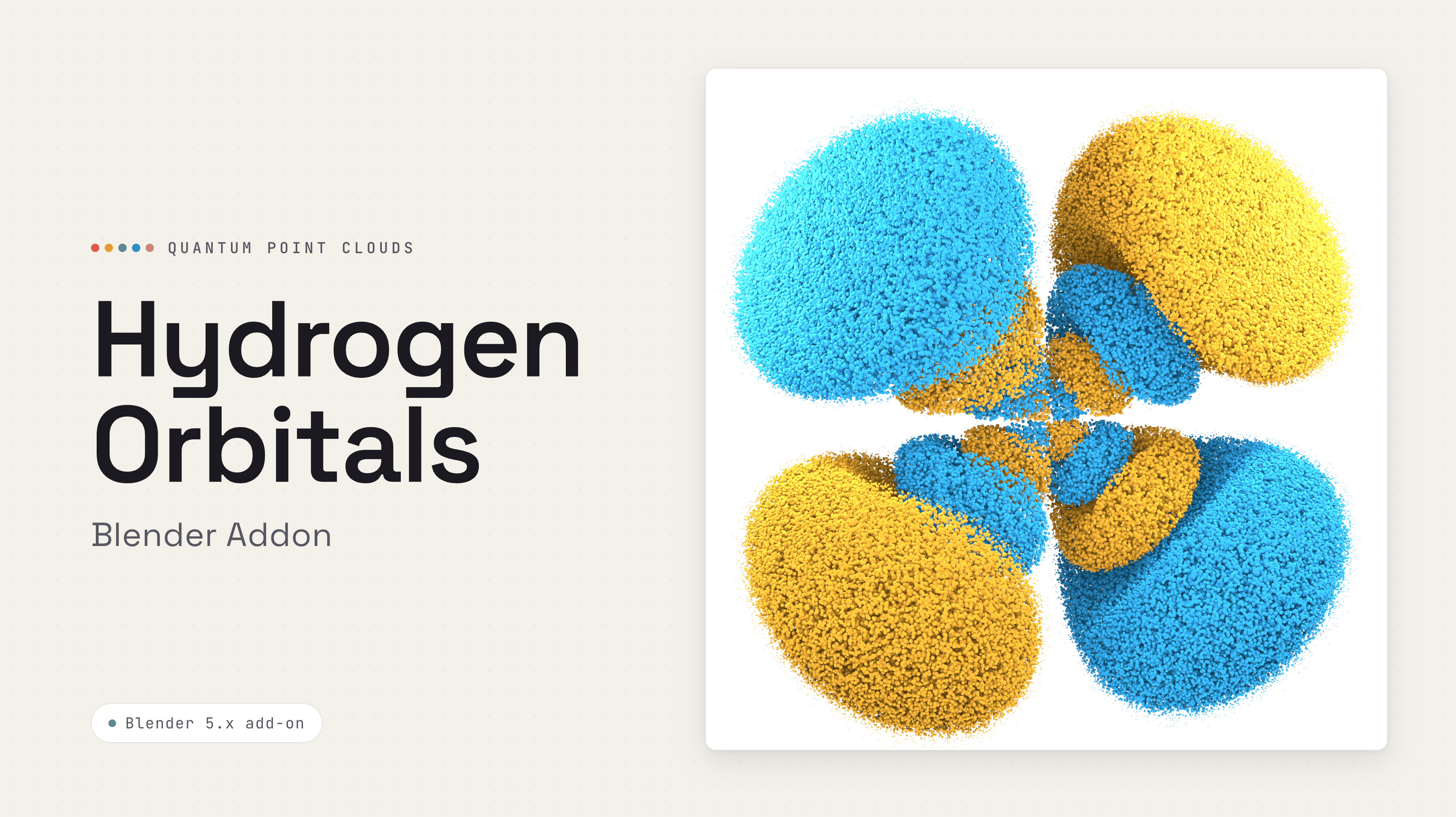 Hydrogen Orbitals Blender Addon